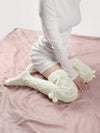 Warm Cotton Knee-High Socks for Autumn and Winter - Rose Red, Black, Khaki, Milky White