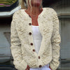 Chic 3D Printed Cardigan - Women's Knitted Coat