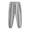 Men's Fleece-Lined Drawstring Sweatpants in Classic Black - Warm & Cozy Winter Essential