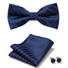 Elegant 3-Pc Floral Bow Tie Set for Men's Formal Wear