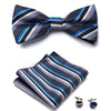 Elegant 3-Pc Floral Bow Tie Set for Men's Formal Wear