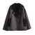 Stylish Retro Padded Jacket - Dark Brown Fur Leather Design