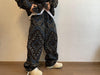 Men's Stylish Seaside Casual Loose Beach Pants with Flower Print Pattern
