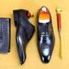 Classic British Lace-Up Oxford Shoes in Genuine Leather - Black/Brown/Gray - Men's Fashion - Business Smart Look - Comfortable & Stylish