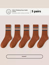 Breathable, Pure Cotton Sports Socks for Men, Mid-Calf, Plus Size