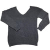 Cozy Off-Shoulder Long Sleeve Women's Sweater in Khaki Gray - Winter Fashion Pullover