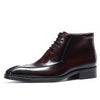 Men's Pointed-Toe Leather Business Shoes in Black/Brown – Rubber Sole, Non-slip, Breathable Design for Style & Comfort