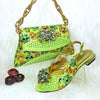 Elegant Rhinestone Shoe and Bag Accessories in Blue Mixed Colors