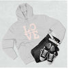 Trendy LOVE Print Hooded Sweater for Women, Loose Fit, Polyester, Black, Gray, Sizes S-3XL