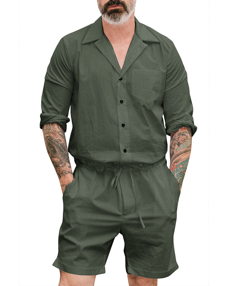 Men's Casual Fashion Suit Jumpsuit