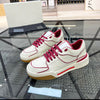 Men's Leather Casual Breathable Sneakers - Winter Comfort Low-Heel Lace-up in Black White.