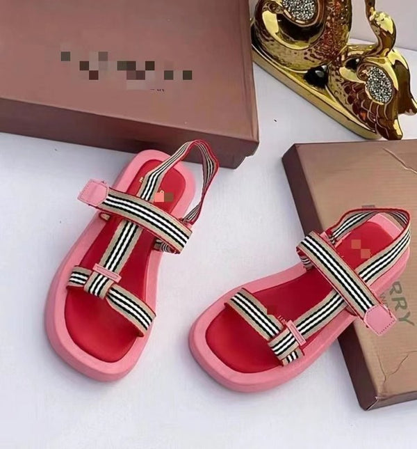 Stylish Women's Open-Toe Sandals with Velcro Strap in Vibrant Colors