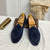 Chic Suede Slip-On Men's Loafers in Dark Blue, Khaki, and Brown - Lightweight and Versatile Fashion Footwear for Men