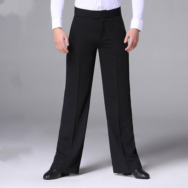 Men's Chinese Style Guardian Dance Pants for Latin & Ballroom Dance - Unique design, secure fit, available in thin & thick styles, various sizes.