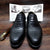 Handcrafted Black Lizard Leather Derby Shoes - Men's Formal Business Attire - Lace-up Closure - Sizes 37-44