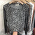 Chic Leopard Print Long Sleeve Top in Khaki, Gray, or White - Women Fashion Statement with Versatile Style & Comfort.