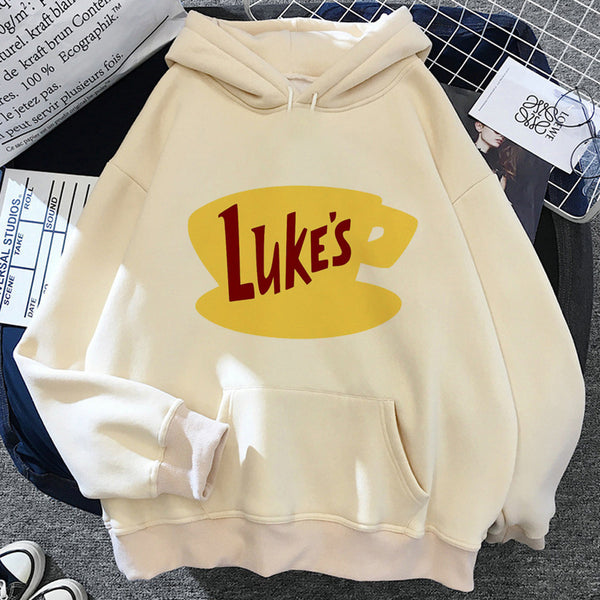Women's Y2k Gilmore Girls Hoodie in Art Retro Pattern - 76503. Stylish, cozy polyester sweatshirt for women. Available in XS-XXXL sizes.