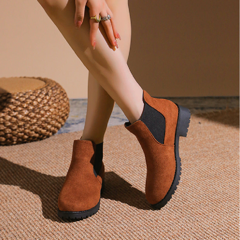 Women's Fashion Personality Chunky Heel Ankle Boots