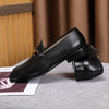 Chic British Vintage Men's Horsebit Loafers in Black or Brown - Premium Cowhide Men's Shoes, Sizes 38-44
