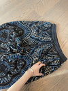 Men's Beach Pants with Full Flower Print, Loose Fit - Black Color, Stylish Seaside Casual Wear - Polyester Material, Straight-Leg Design.