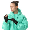 Heated Half Finger Gloves with Charging Support for Warmth and Style