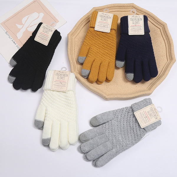 Windproof Fleece-Lined Cycling Gloves in Multiple Colors for Cold Weather Cycling. Touchscreen-Compatible for Convenience.