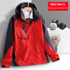 Lightweight Weather-Resistant Shell Jacket, Outdoor Activities, Waterproof and Breathable, Cardigan-Style, Polyester, Large Sizes.