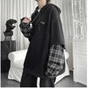 Trendy Plus-Size Two-In-One Hooded Sweater for Youth - Urban Fashion with Loose Fit - Unisex.