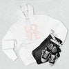 Trendy LOVE Print Loose-Fit Hooded Sweater in Black and Gray, Women's Casual Wear, Sizes S-3XL.