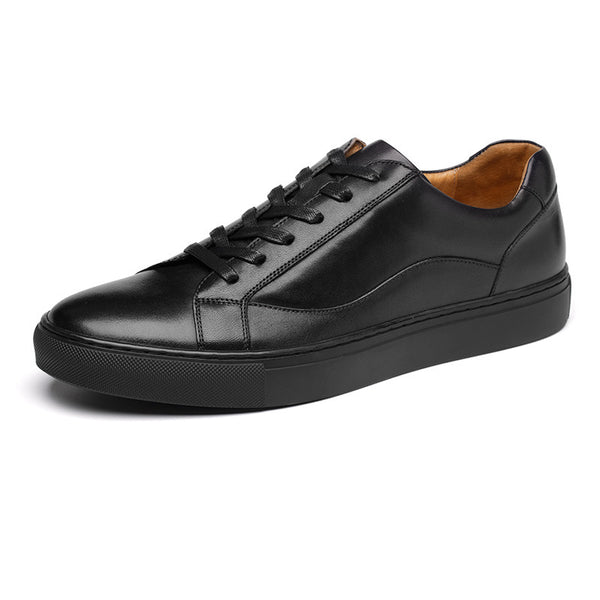 Premium Colorful Cowhide Leather Casual Shoes - Men's Fashion Footwear in Vibrant Design & Comfortable Fit - White, Black, Purple Gray