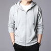 Men's Fleece-Lined Cardigan Sweatshirt in Black, Gray, Red - Stylish Pullover for Men and Women of All Sizes