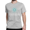 Vintage Cardano Logo Cotton T-Shirt in Various Colors - Men's Casual Wear with Comfort Fit - Cryptocurrency Merch - 100% Cotton.
