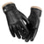 Men's Premium Leather Touch-Screen Gloves with Fleece Lining - Windproof & Stylish Warmth