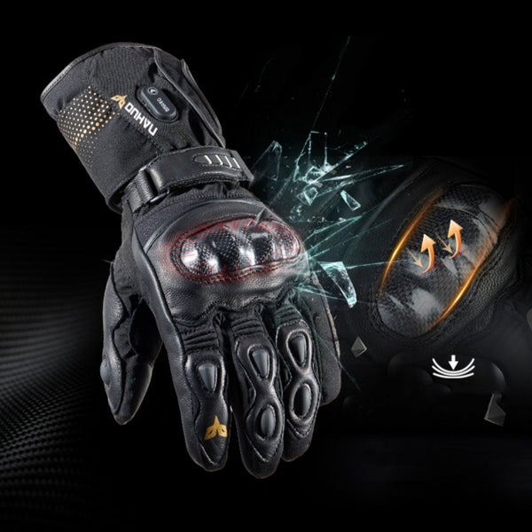 Electric Heated Gloves for Men - Waterproof & Winter-Ready - Voerh System - Durable Rubber Material - Varied Sizes - All-in-One Package