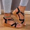 Handmade Beaded Boho Platform Sandals in Creamy White – Non-Slip & Stylish Fish Mouth Design. Perfect for Casual and Chic Looks.