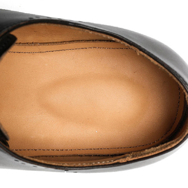 Elegant Men's Leather Pointed-Toe Formal Shoes in Black