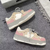 Stylish Retro Pink Women's Sneakers with Rubber Sole, Sizes 35-40