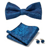 Elegant 3-Pc Floral Bow Tie Set for Men's Formal Wear