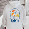 Christian Aesthetic Hoodie with Inspiring Bible Verse Print in Grey - Women's Fashion Pullover.