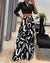 European & American Style Wide-Leg Printed Pants - Fall Fashion. Black, Yellow Maze, Apricot, Khaki. Sizes S-XXXL. High-Quality Polyester/Spandex Blend.