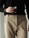 Americana Retro Cotton-Stretch Denim in Khaki - Men's High-Waisted Comfort Jeans