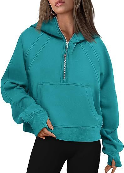 Cozy Winter Hooded Sweatshirt with Pocket | Women's Loose-Fit Top